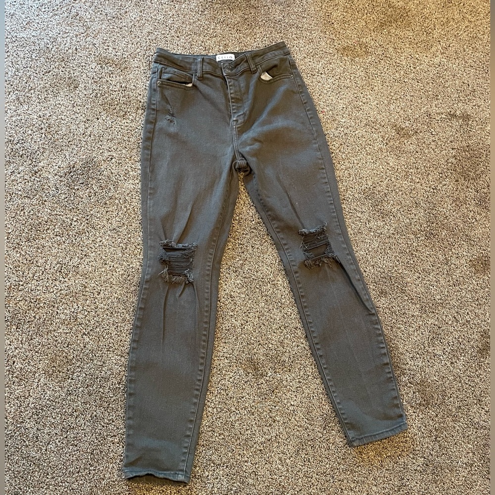 Green jeans